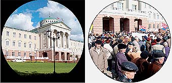 Президенту УР Александру Волкову не нравится, когда перед его резиденцией собирается много народа.